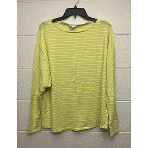 Crown & Ivy Striped Dolman Sleeve Casual Slouchy Top Women’s Size L